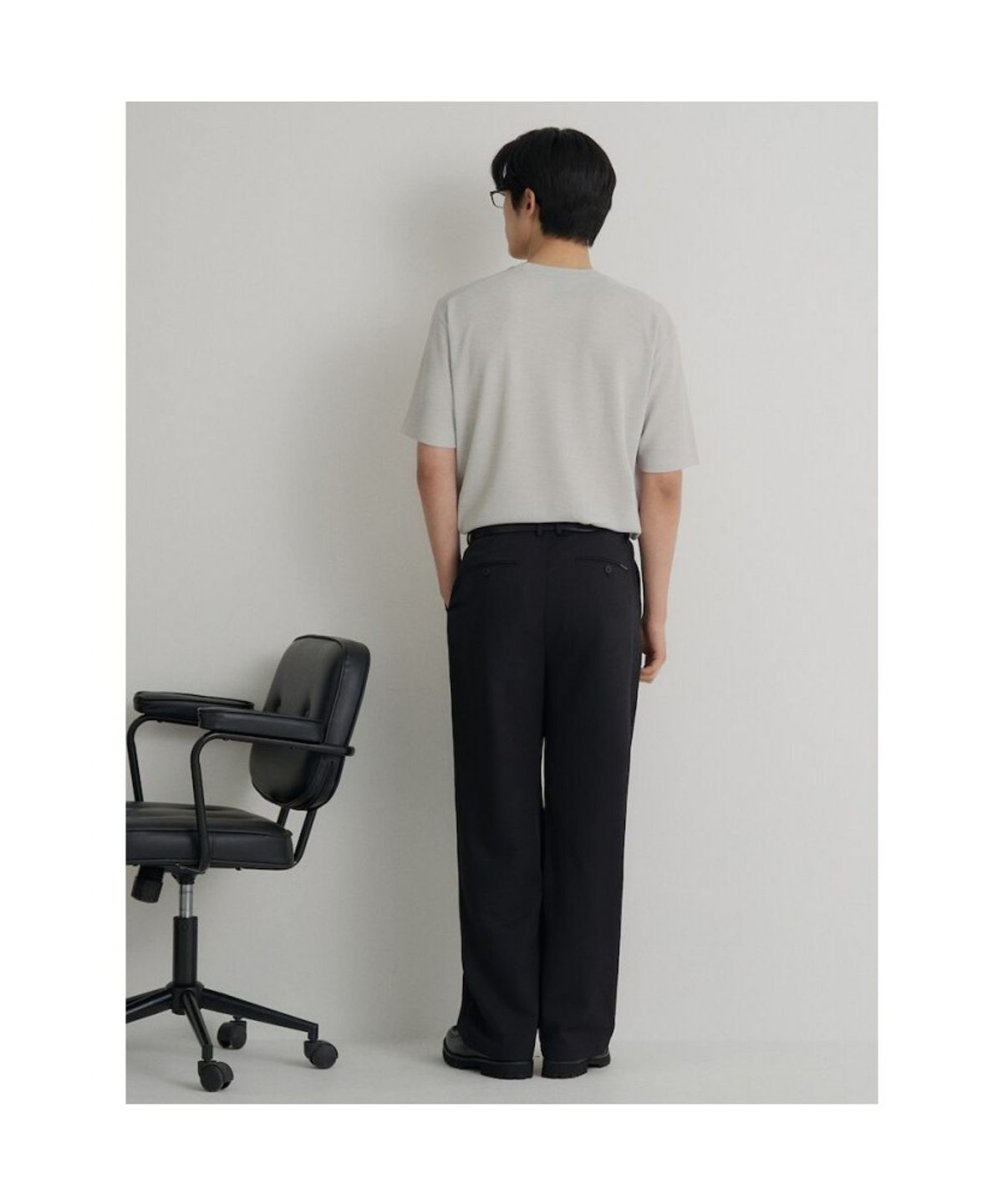 빈폴 멘(BEANPOLE MEN) 젠틀테크 반소매 라운드넥 티셔츠  아이보리