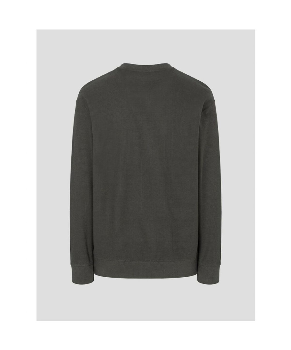 빈폴 멘(BEANPOLE MEN) 텍스처 라운드넥 긴소매 티셔츠  카키