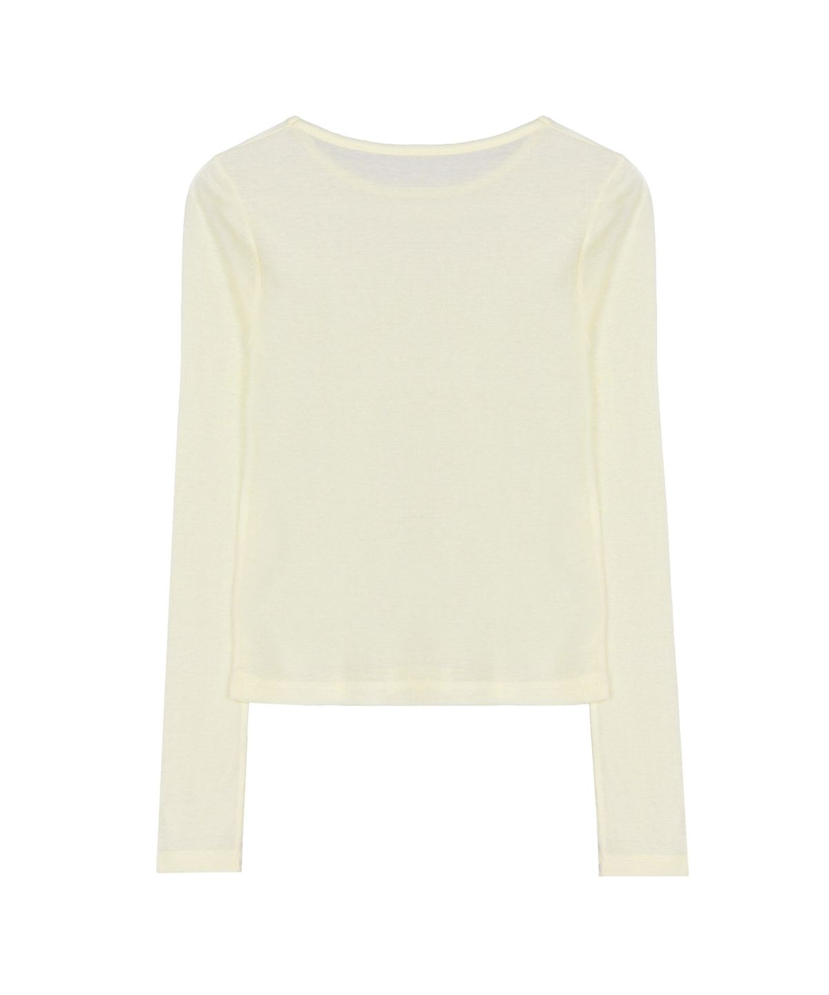 닉앤니콜(NICK&NICOLE) [ESSENTIAL] WOOL TENCEL TEE_BUTTER