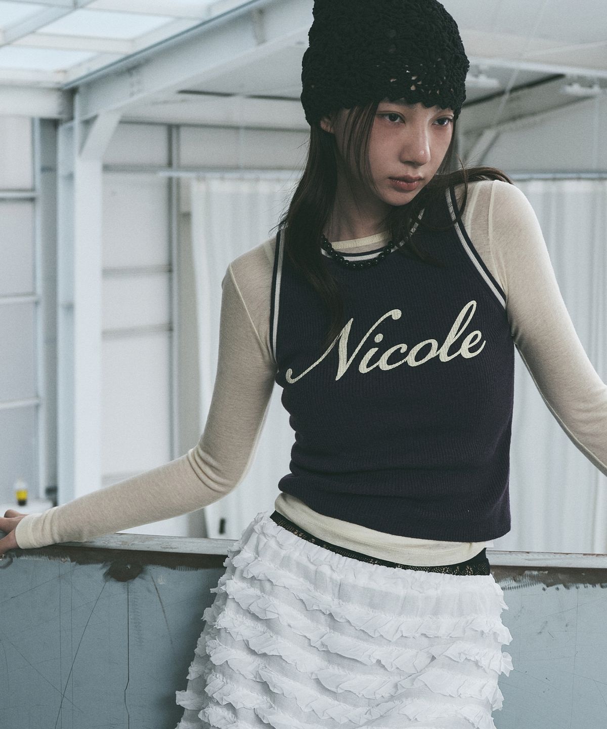 닉앤니콜(NICK&NICOLE) [ESSENTIAL] WOOL TENCEL TEE_BUTTER