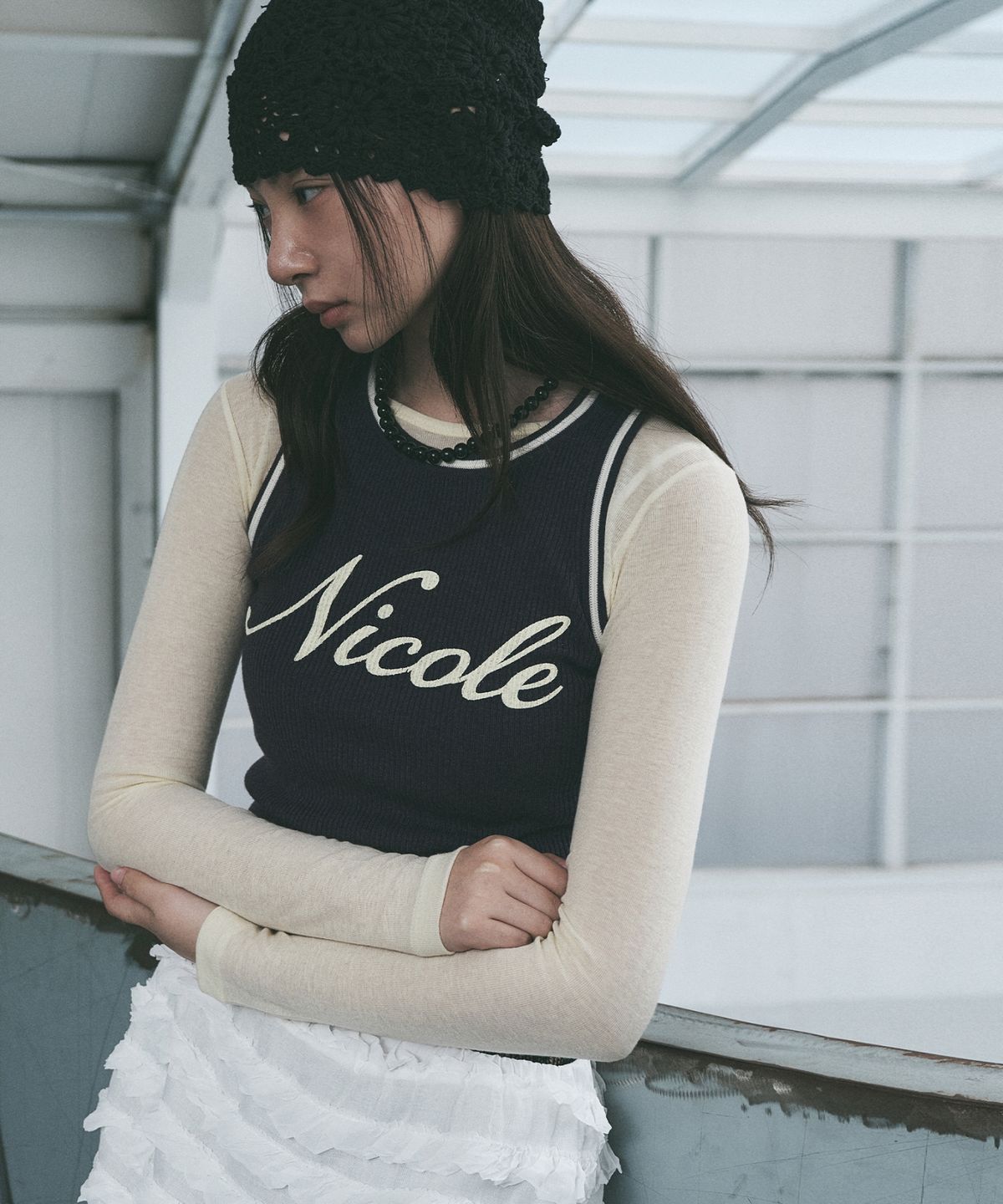 닉앤니콜(NICK&NICOLE) [ESSENTIAL] WOOL TENCEL TEE_BUTTER