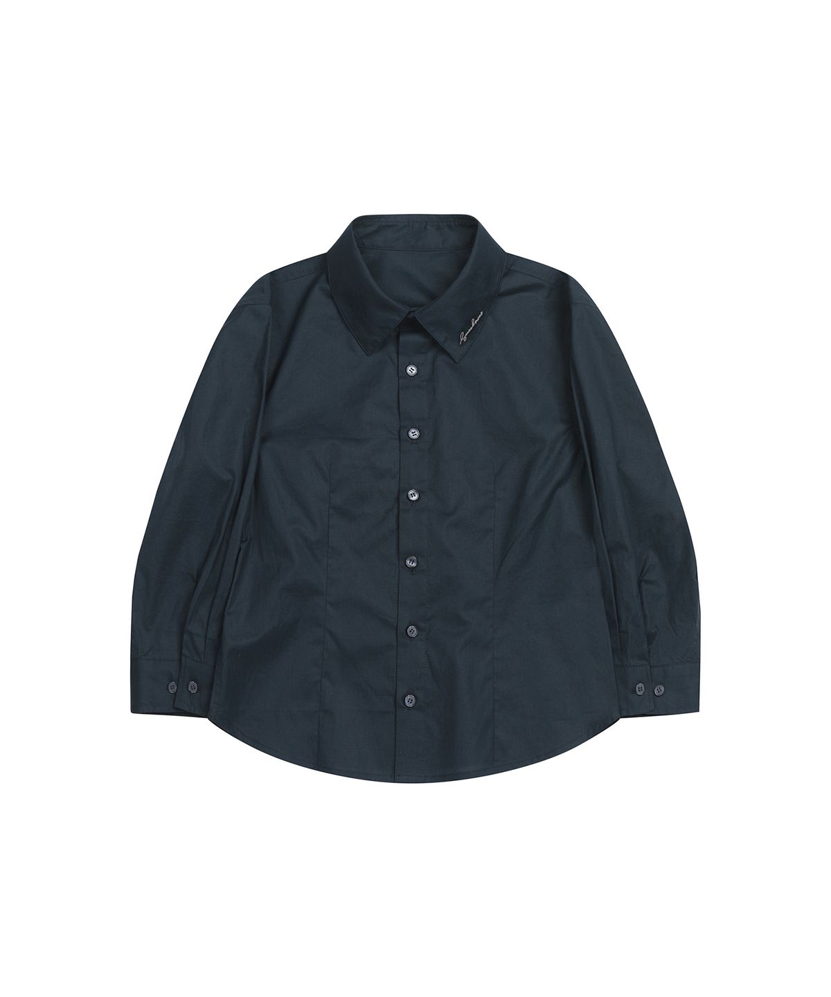 세컨모놀로그(SECONDMONO) Three-quarter Sleeve Shirt [NAVY]_SEWSH010NAVY
