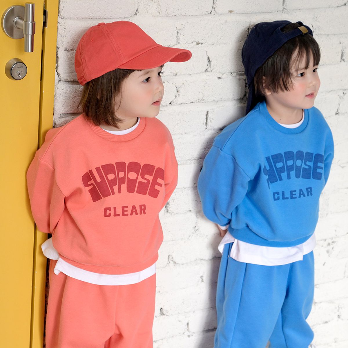 붐붐키즈(BOOMBOOMKIDS) SS26A02 오렌지소다셋업