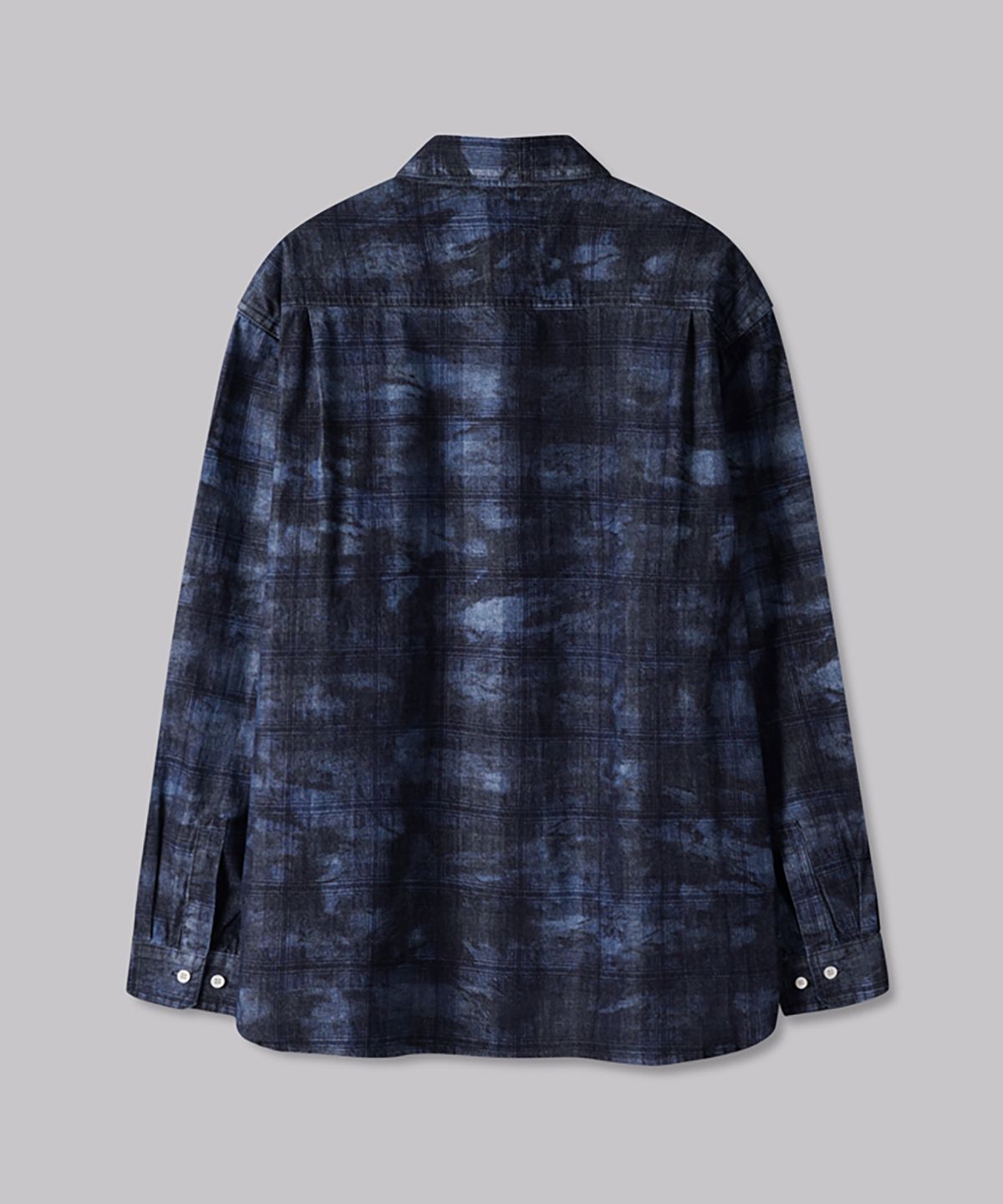 코너블레스(CORNERBLESS) WASHED GRID LONG SLEEVE SHIRTS