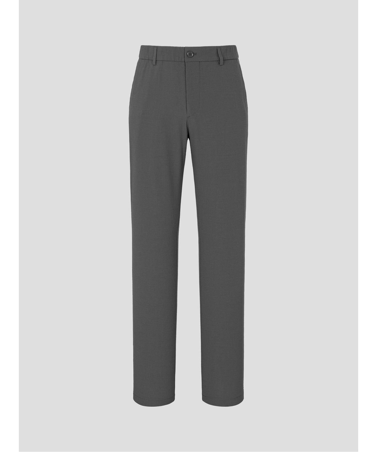 빈폴 멘(BEANPOLE MEN) 시어서커 솔리드 셋업 스탠다드핏 팬츠  그레이