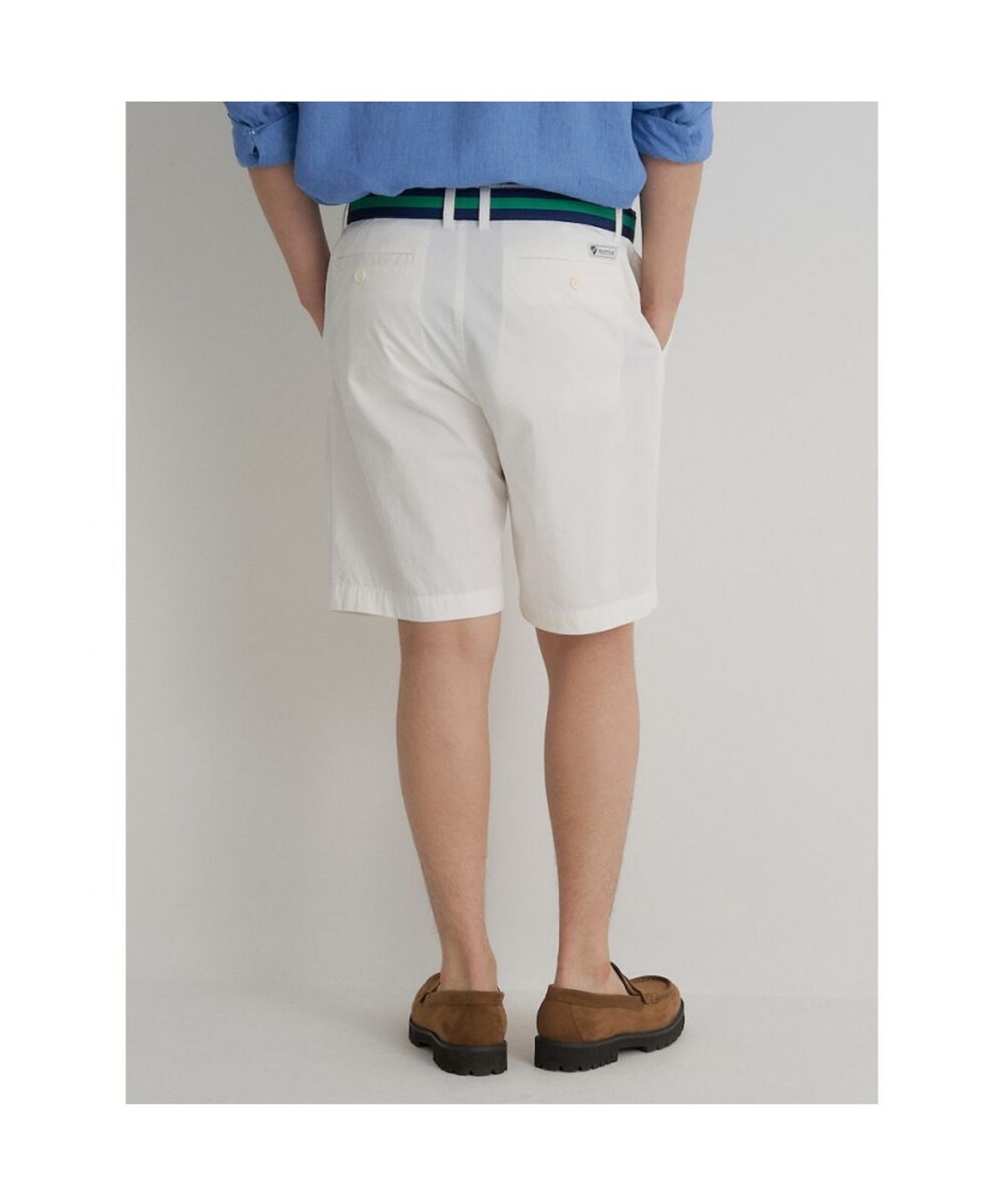 빈폴 멘(BEANPOLE MEN) 치노 하프 팬츠  화이트