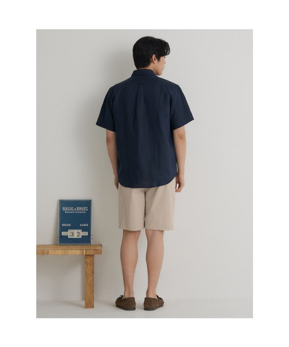 빈폴 멘(BEANPOLE MEN) 치노 하프 팬츠  베이지