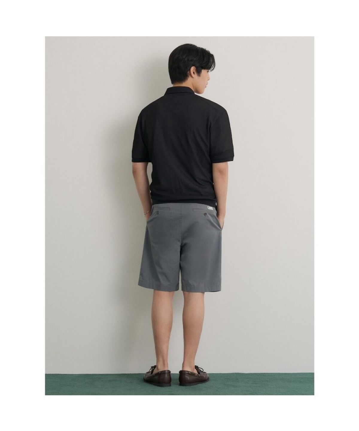 빈폴 멘(BEANPOLE MEN) 치노 하프 팬츠  카키