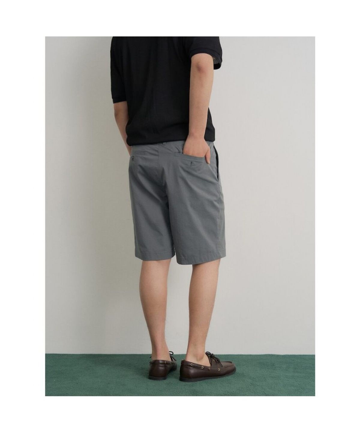 빈폴 멘(BEANPOLE MEN) 치노 하프 팬츠  카키