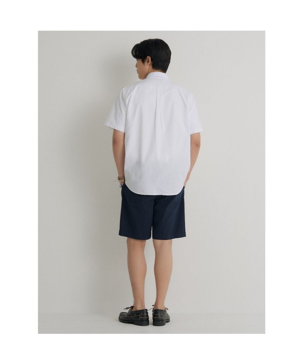 빈폴 멘(BEANPOLE MEN) 치노 하프 팬츠  네이비