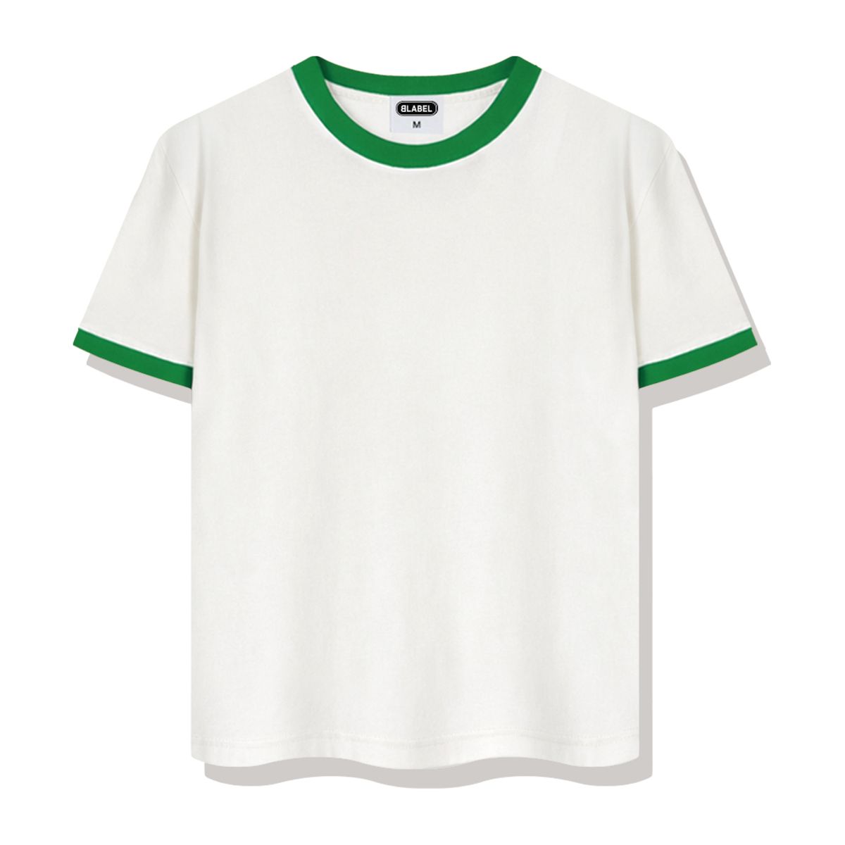 베이직라벨(BASIC LABEL) Parker Ringer Loose Fit Short-Sleeved T-Shirt 4 Color [BLSE_4001]