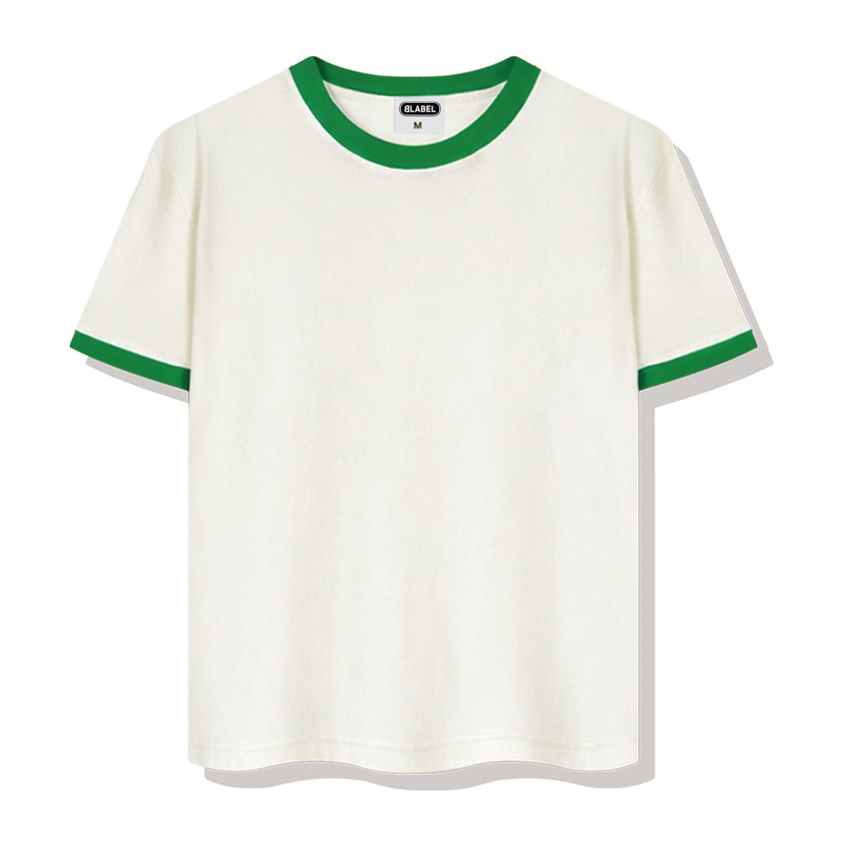 베이직라벨(BASIC LABEL) Parker Ringer Loose Fit Short-Sleeved T-Shirt 4 Color [BLSE_4001]