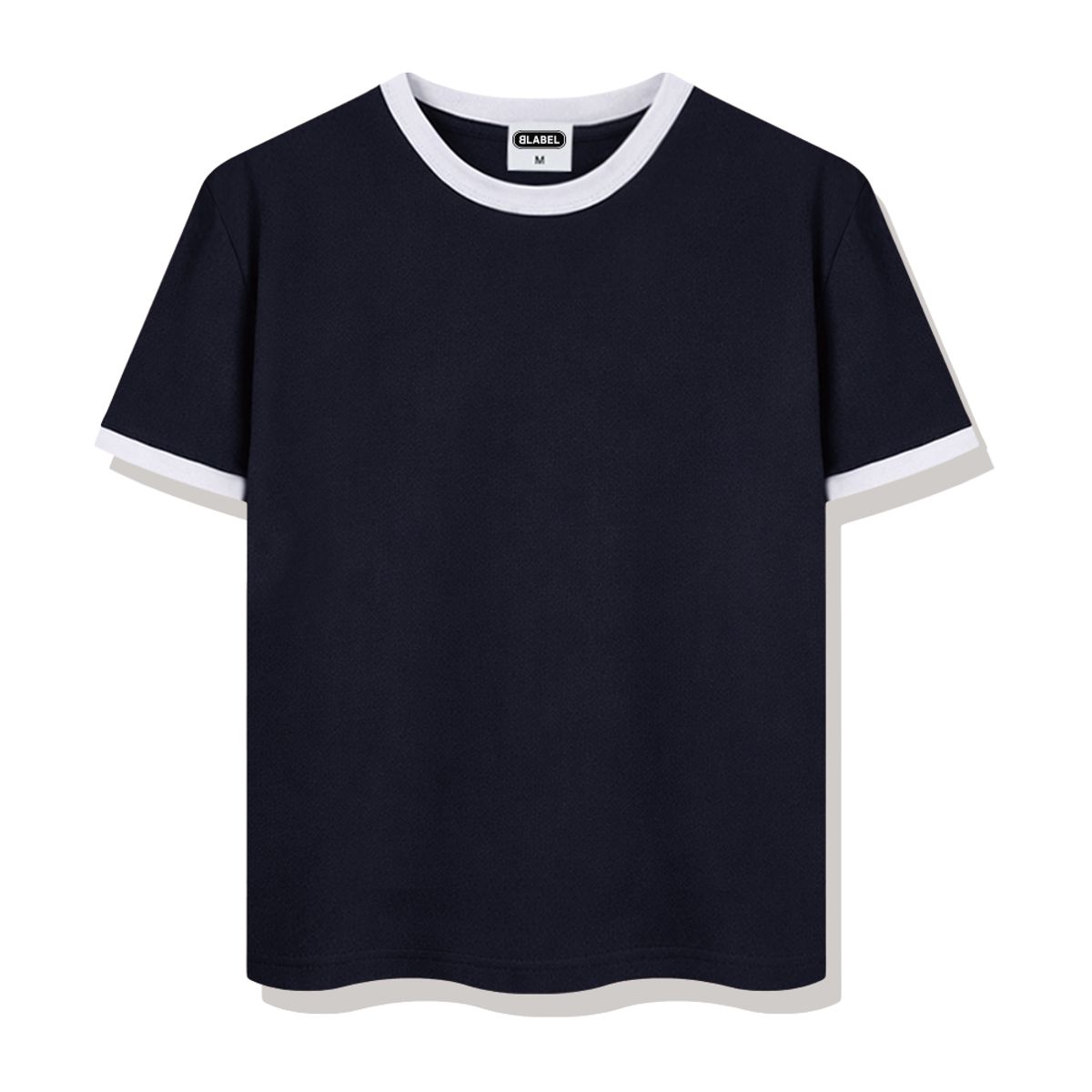 베이직라벨(BASIC LABEL) Parker Ringer Loose Fit Short-Sleeved T-Shirt 4 Color [BLSE_4001]