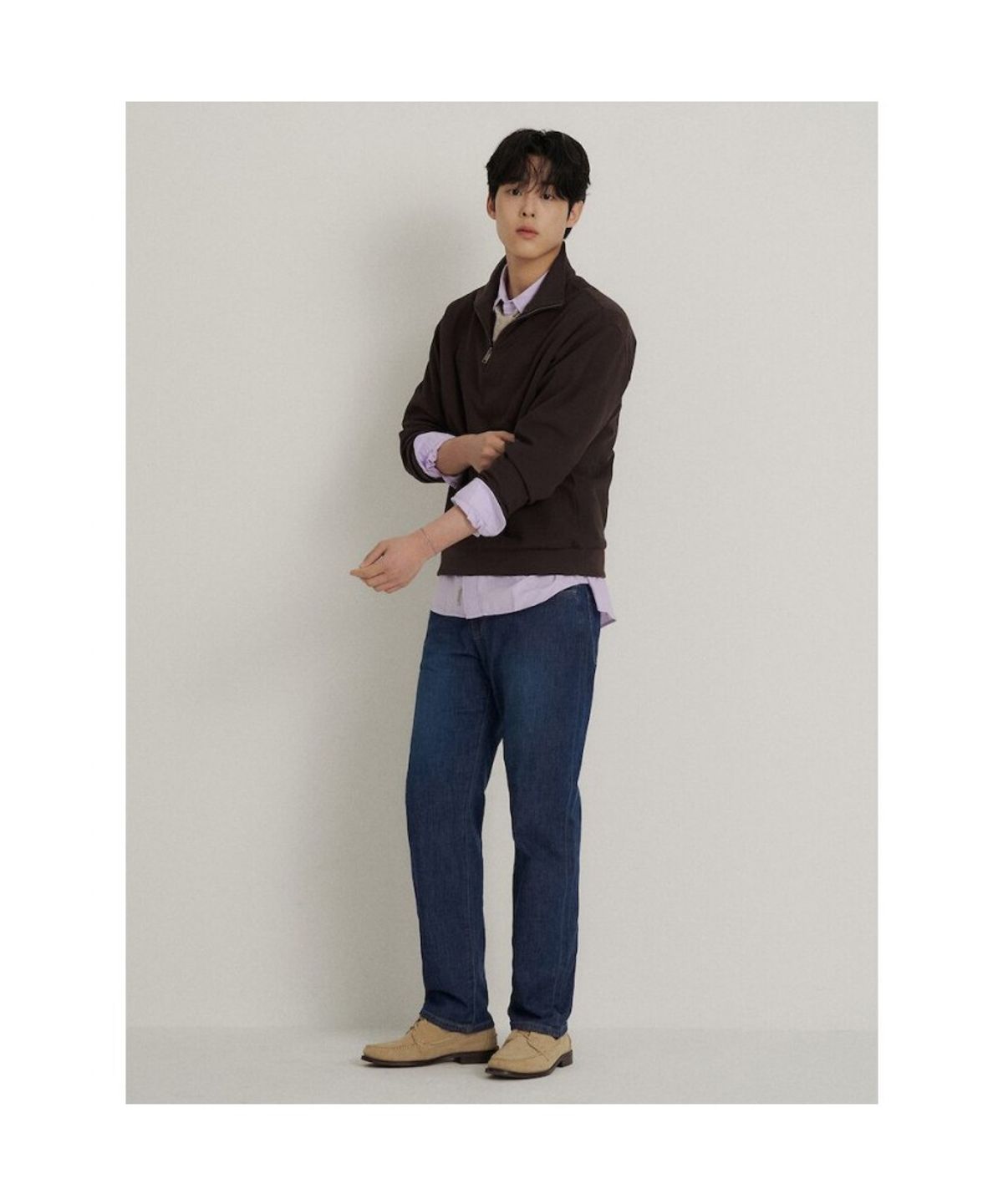 빈폴 멘(BEANPOLE MEN) 여름 스탠다드핏 데님 팬츠  블루
