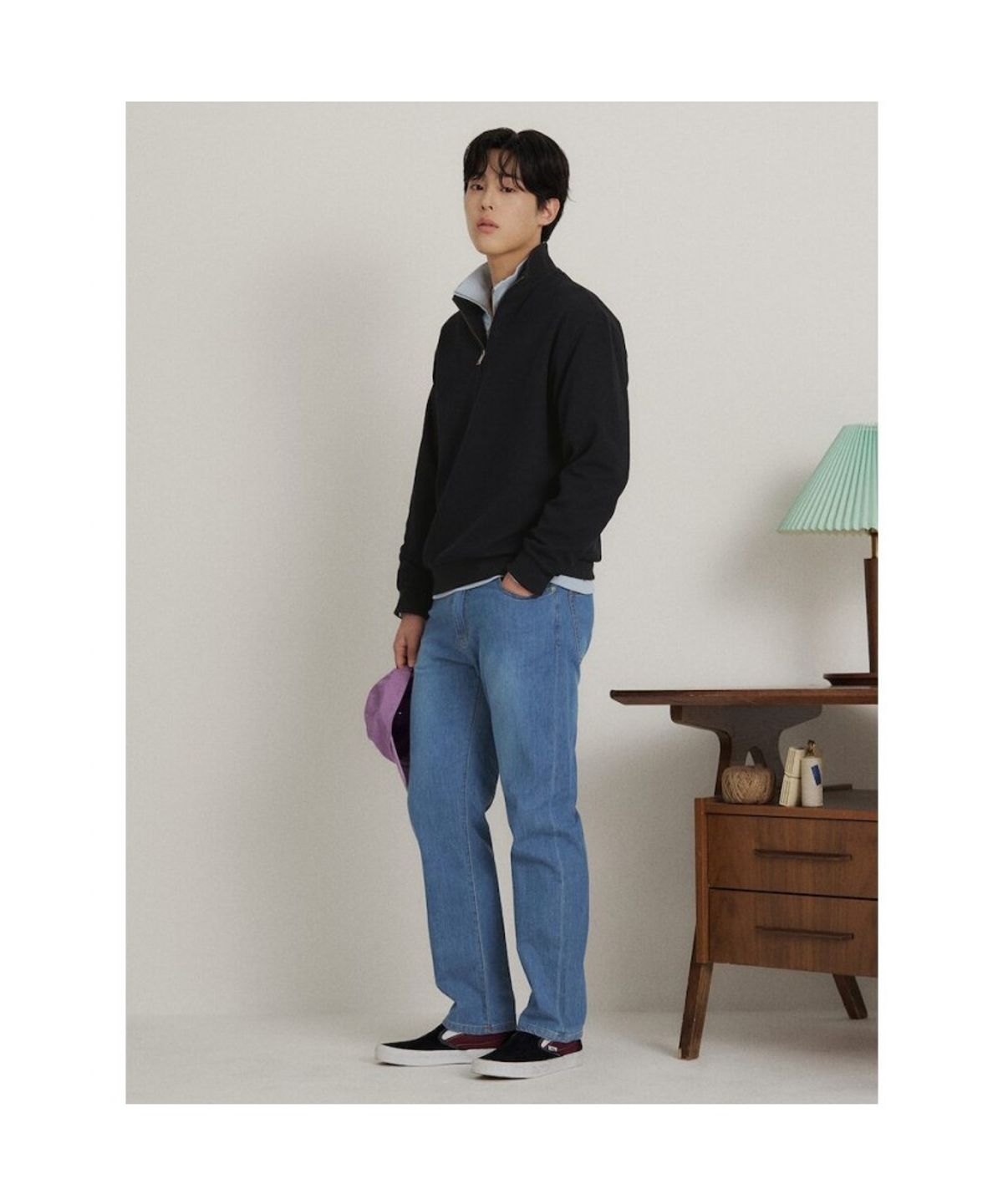 빈폴 멘(BEANPOLE MEN) 여름 스탠다드핏 데님 팬츠  스카이 블루