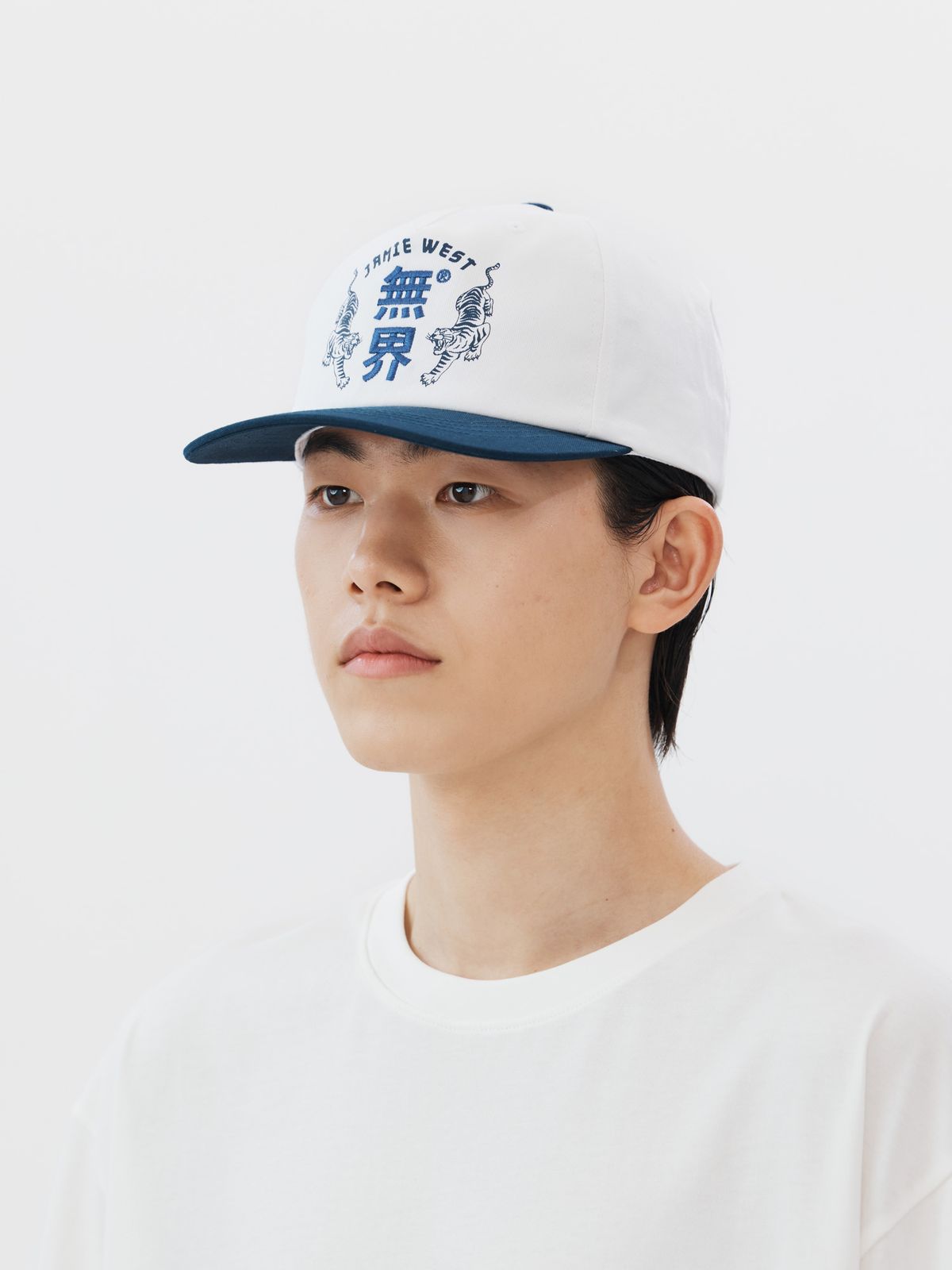 제이미웨스트(JAMIE WEST) 무계 타이거 트러커 볼캡 (네이비)