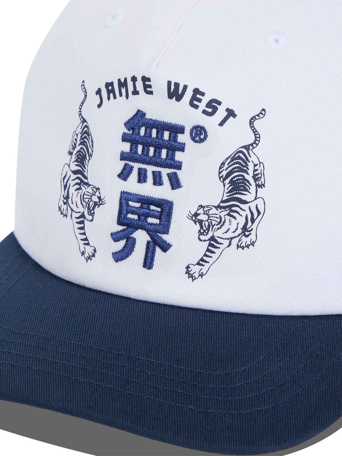 제이미웨스트(JAMIE WEST) 무계 타이거 트러커 볼캡 (네이비)