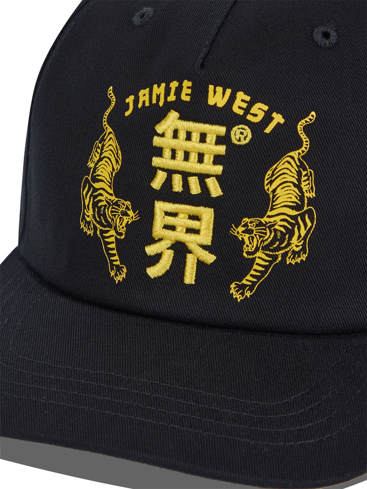 제이미웨스트(JAMIE WEST) 무계 타이거 트러커 볼캡 (블랙)