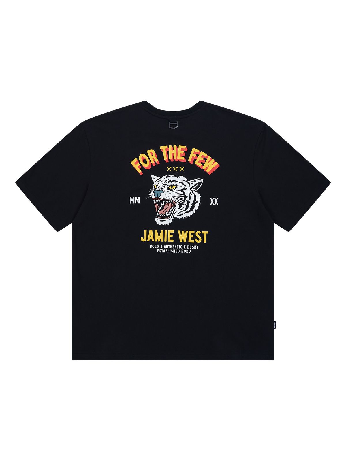 제이미웨스트(JAMIE WEST) 하울링 타이거 레트로 티셔츠 (블랙)