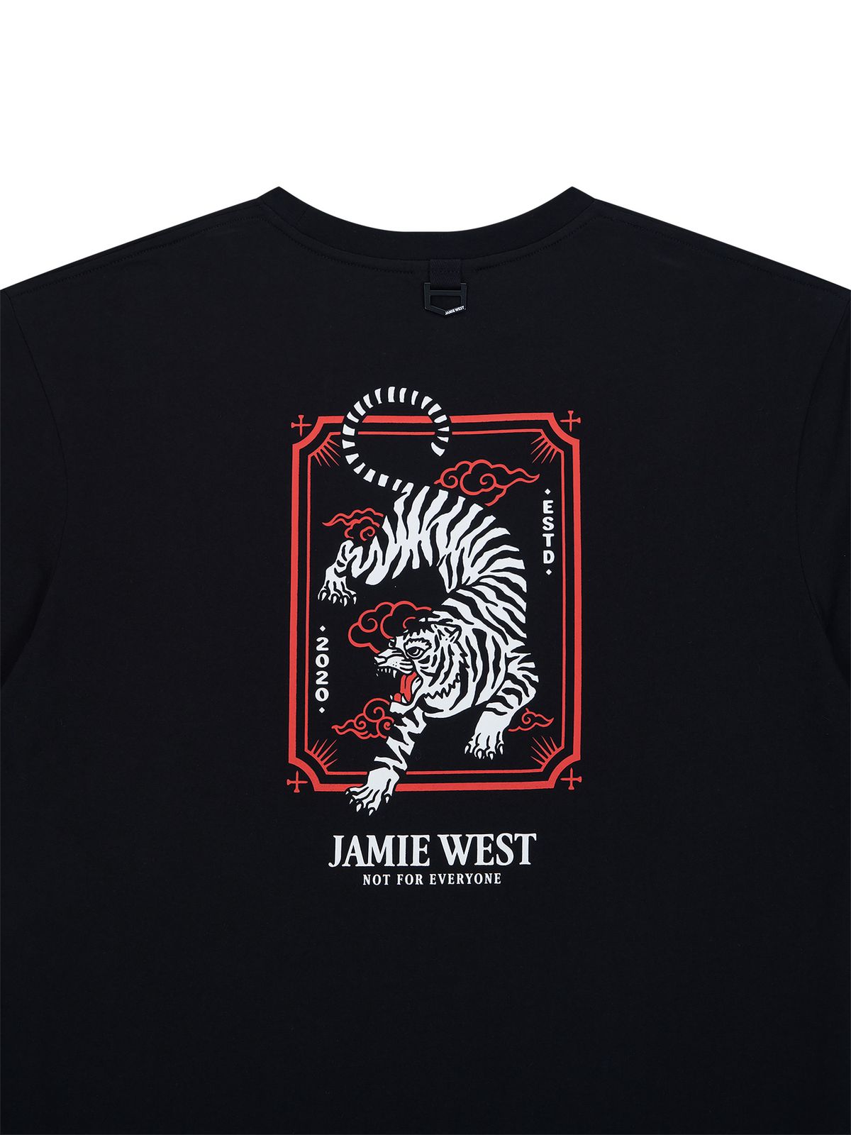제이미웨스트(JAMIE WEST) 언테임드 타이거 프레임 티셔츠 (블랙)