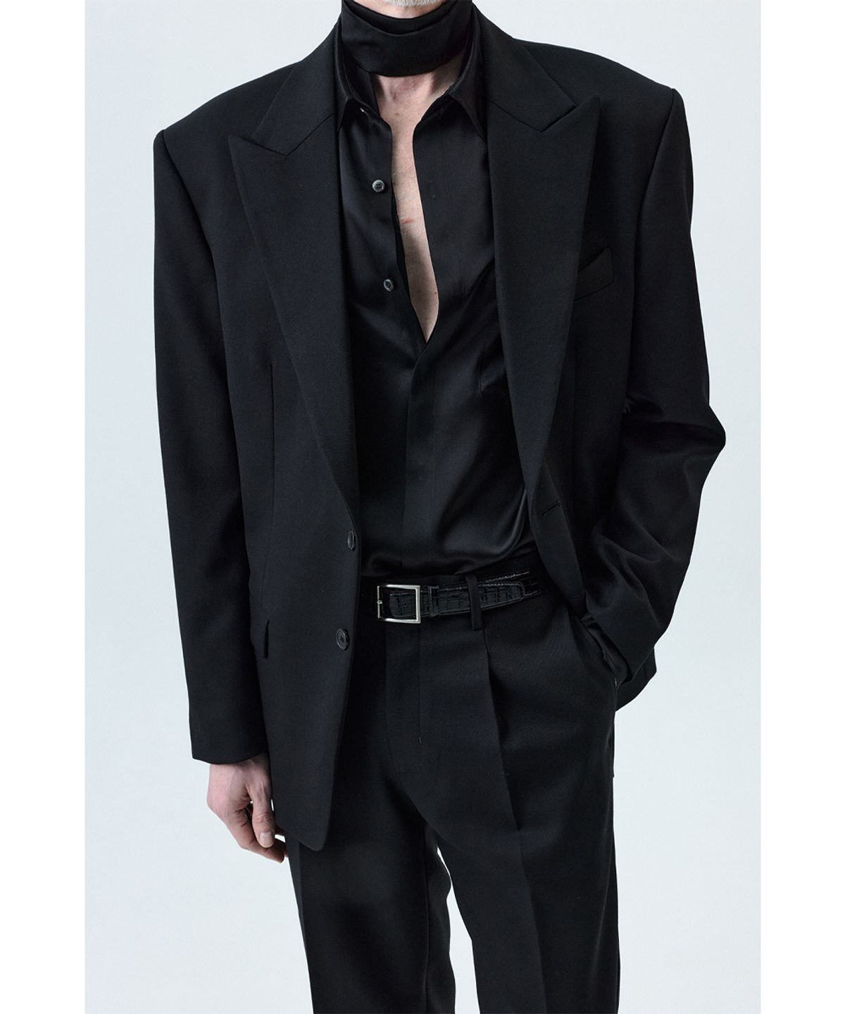 세비지(SAVAGE) 450 Leather Belt - Black