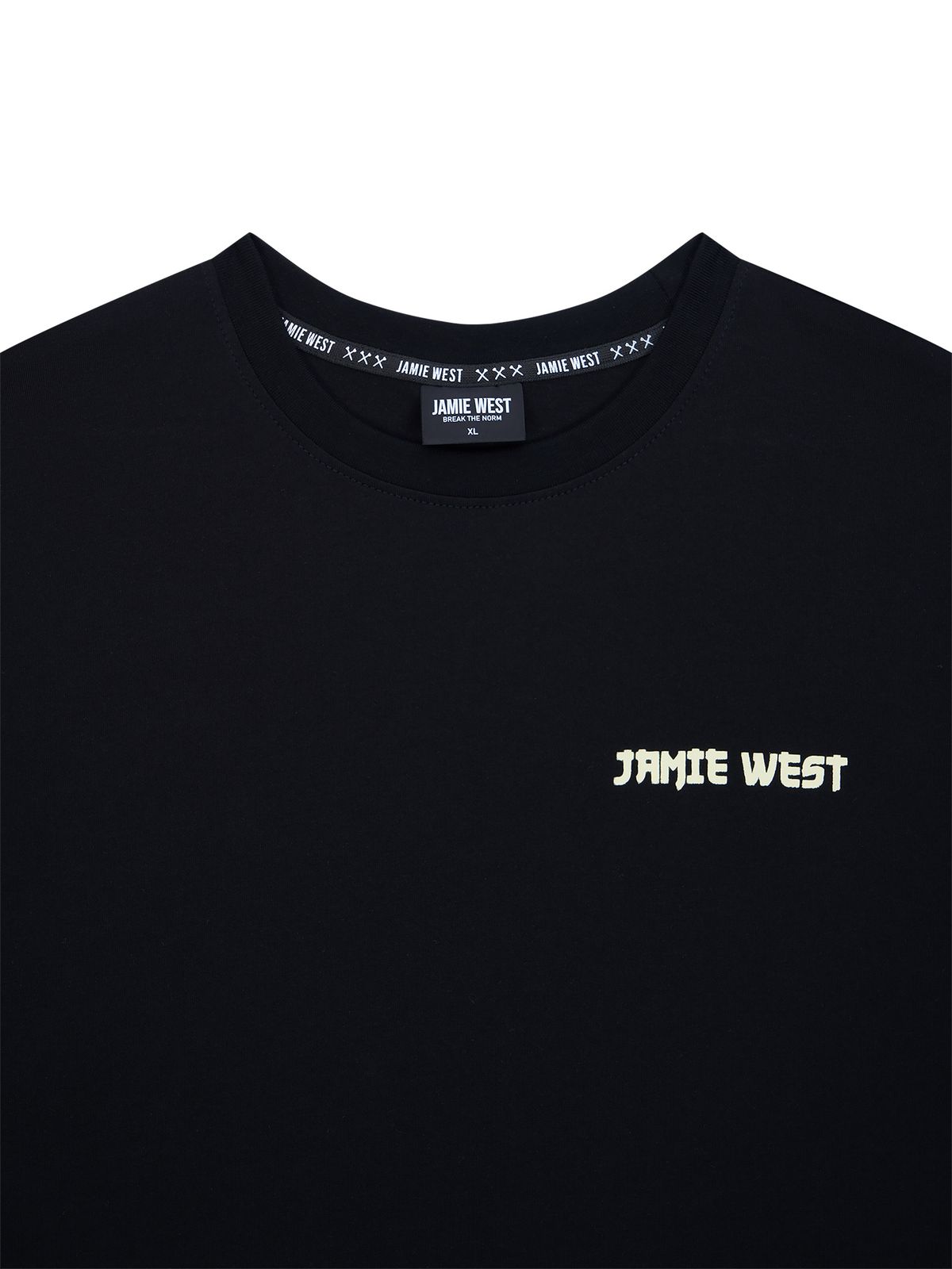 제이미웨스트(JAMIE WEST) 무계 타이거 티셔츠 (블랙)