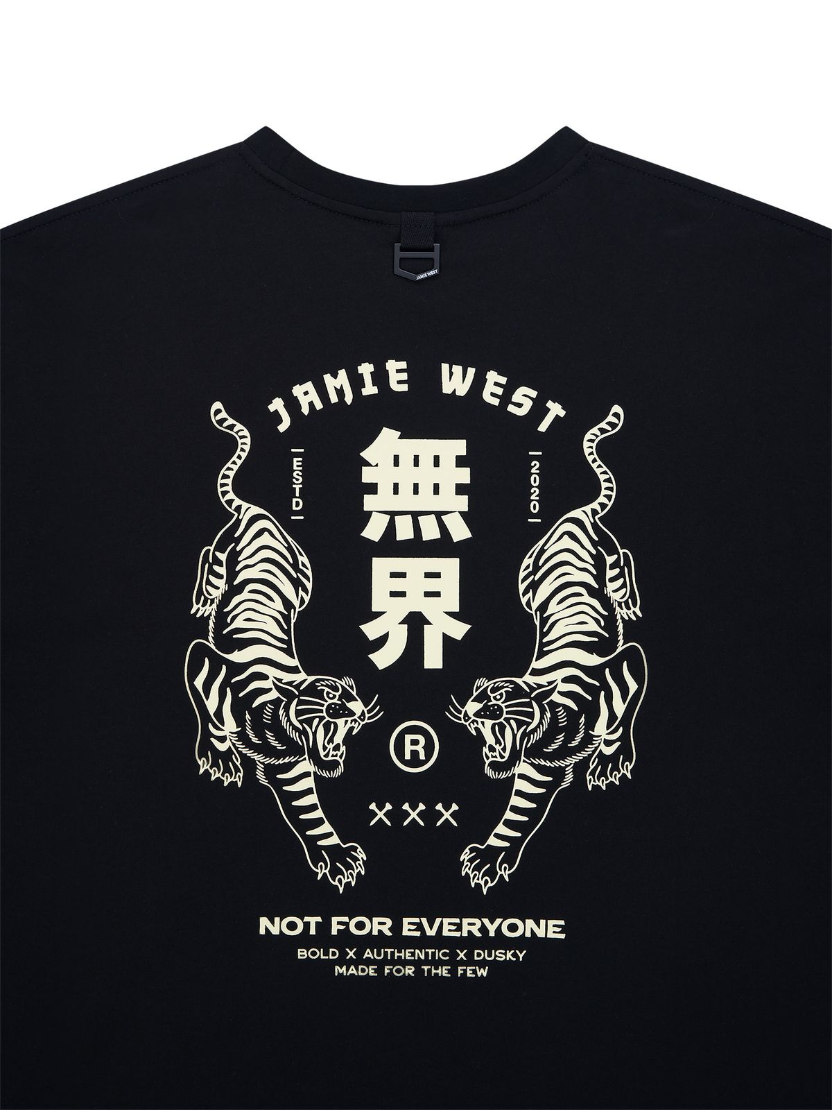 제이미웨스트(JAMIE WEST) 무계 타이거 티셔츠 (블랙)
