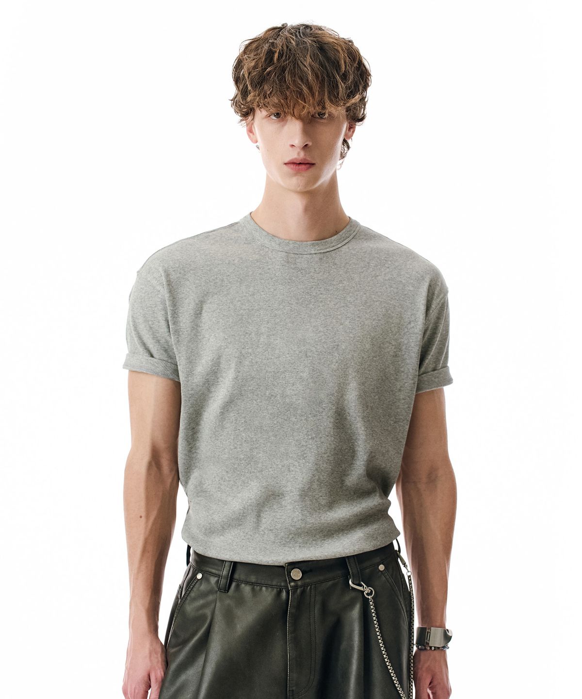 세컨모놀로그(SECONDMONO) [옷미새 미홀 콜라보]Muscle Fit Tee [6 color]_SETS064