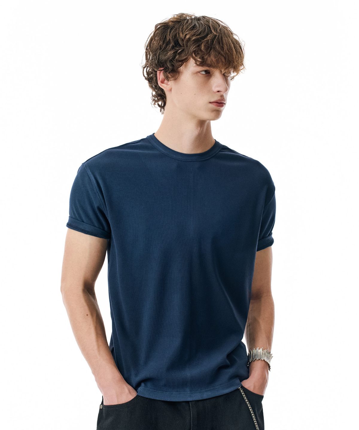 세컨모놀로그(SECONDMONO) [옷미새 미홀 콜라보]Muscle Fit Tee [6 color]_SETS064