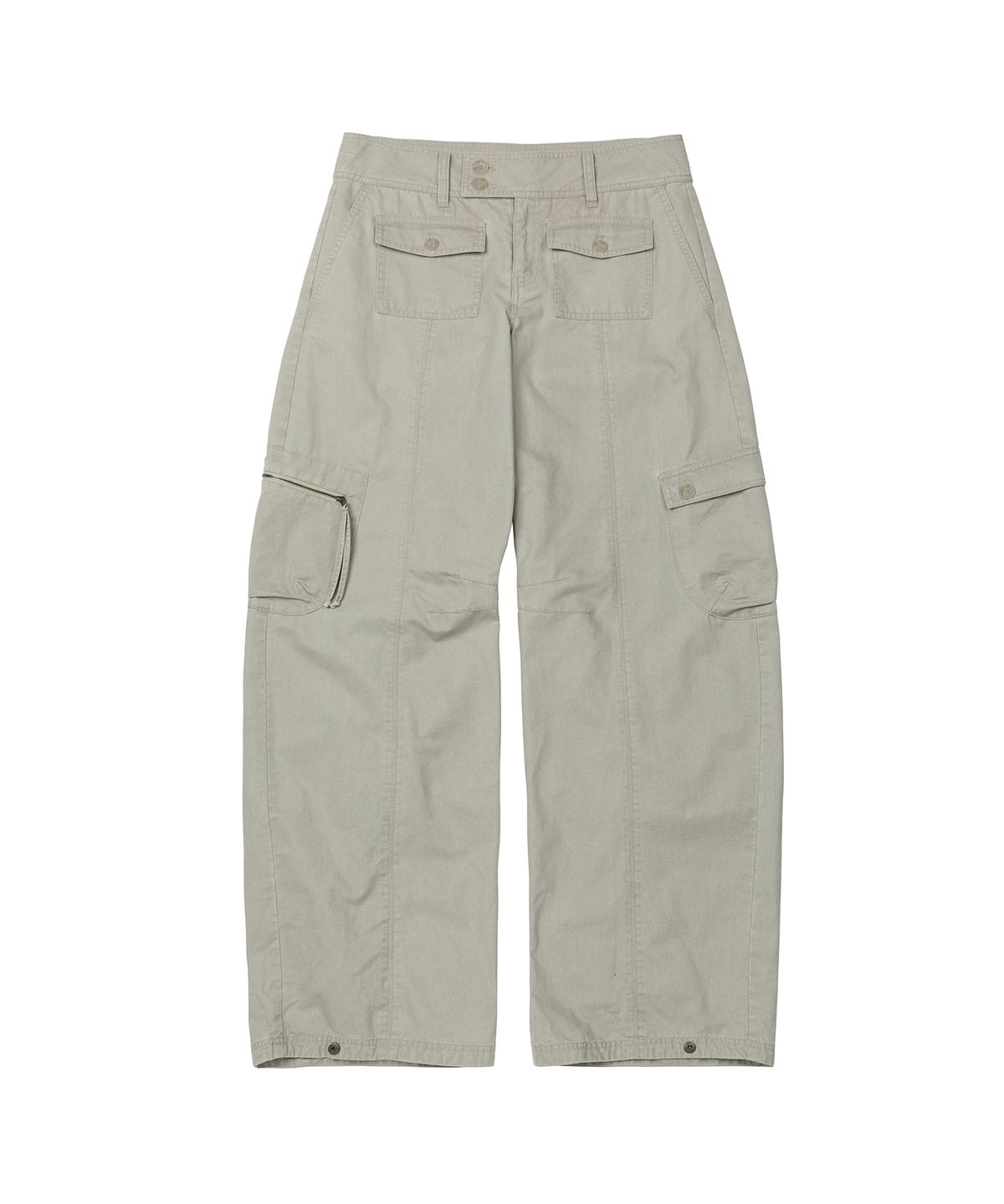 세컨모놀로그(SECONDMONO) Washed Low-Rise Cargo Pant [TAUPE]_SEWPT014TAUPE