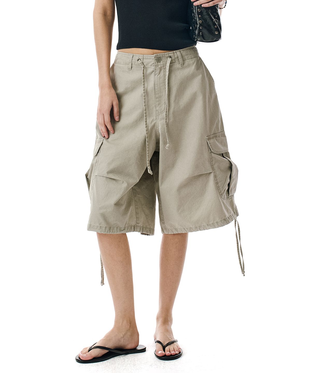 세컨모놀로그(SECONDMONO) Washed String Cargo [TAUPE]_SEWPT015TAUPE