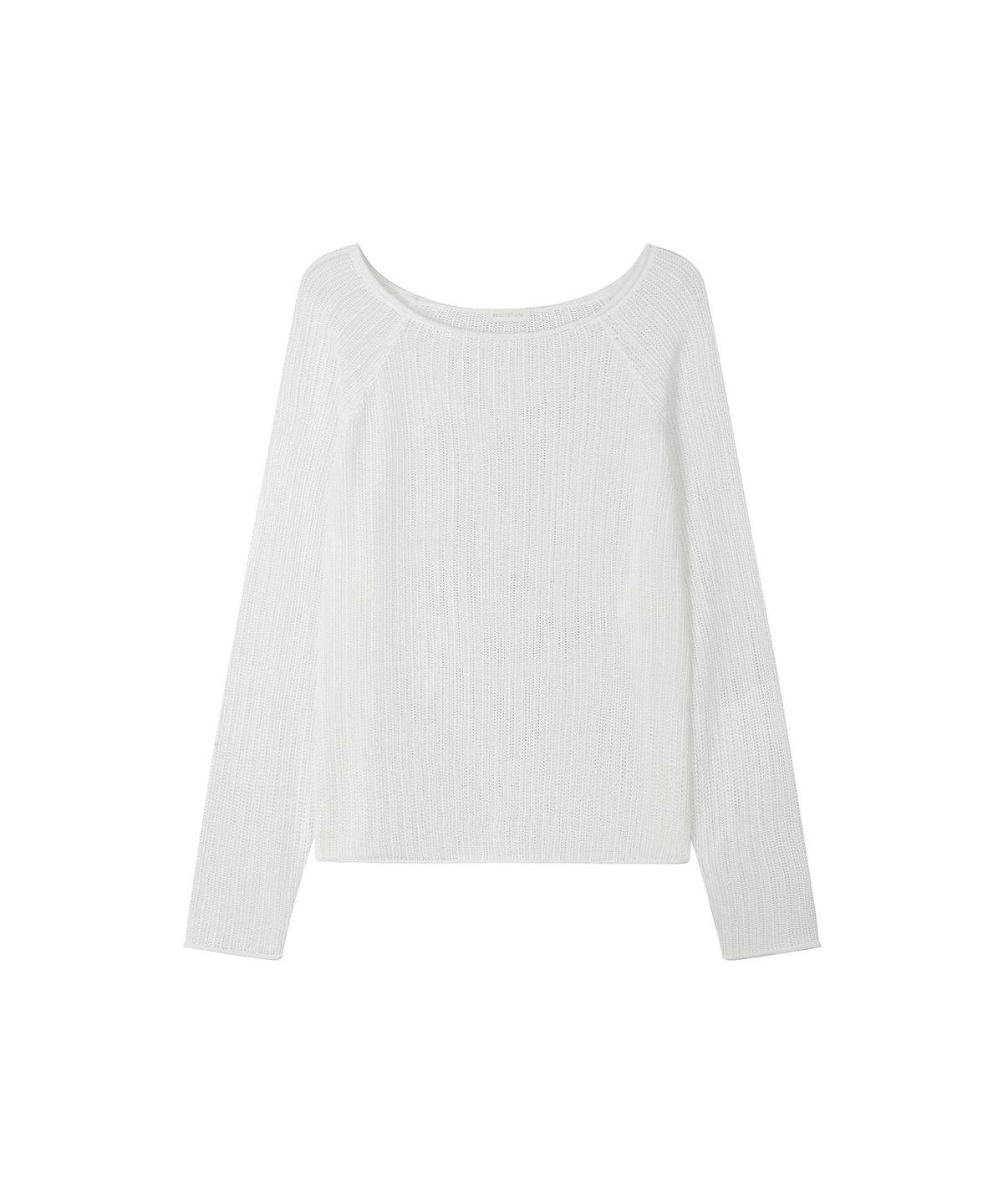 세컨모놀로그(SECONDMONO) Openwork Boat Neck Knit [IVORY]_SEWKT010IVORY