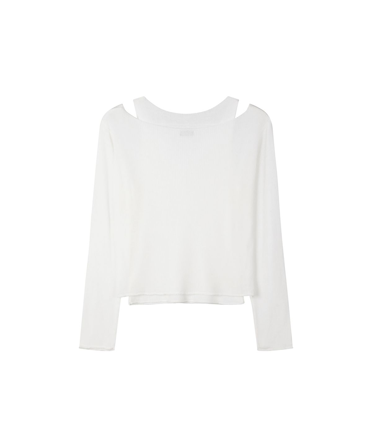 세컨모놀로그(SECONDMONO) V Neck Layered Knit Set [IVORY]_SEWKT011IVORY