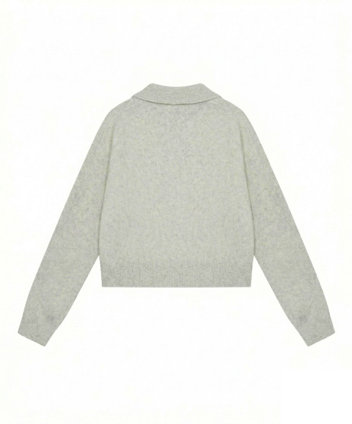 누프에블루(NEUFETBLEU) NEB metal shine two tone cardigan (oatmeal)