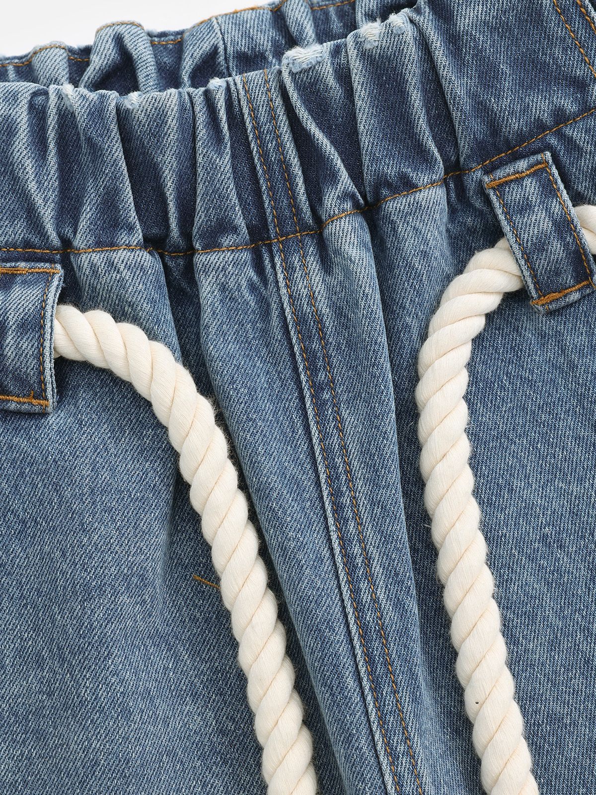 엘프릭 에덴(AELFRIC EDEN) Reverse Super Baggy Barrel Jeans 배기 진 AE25CPQ20833-01MBLU