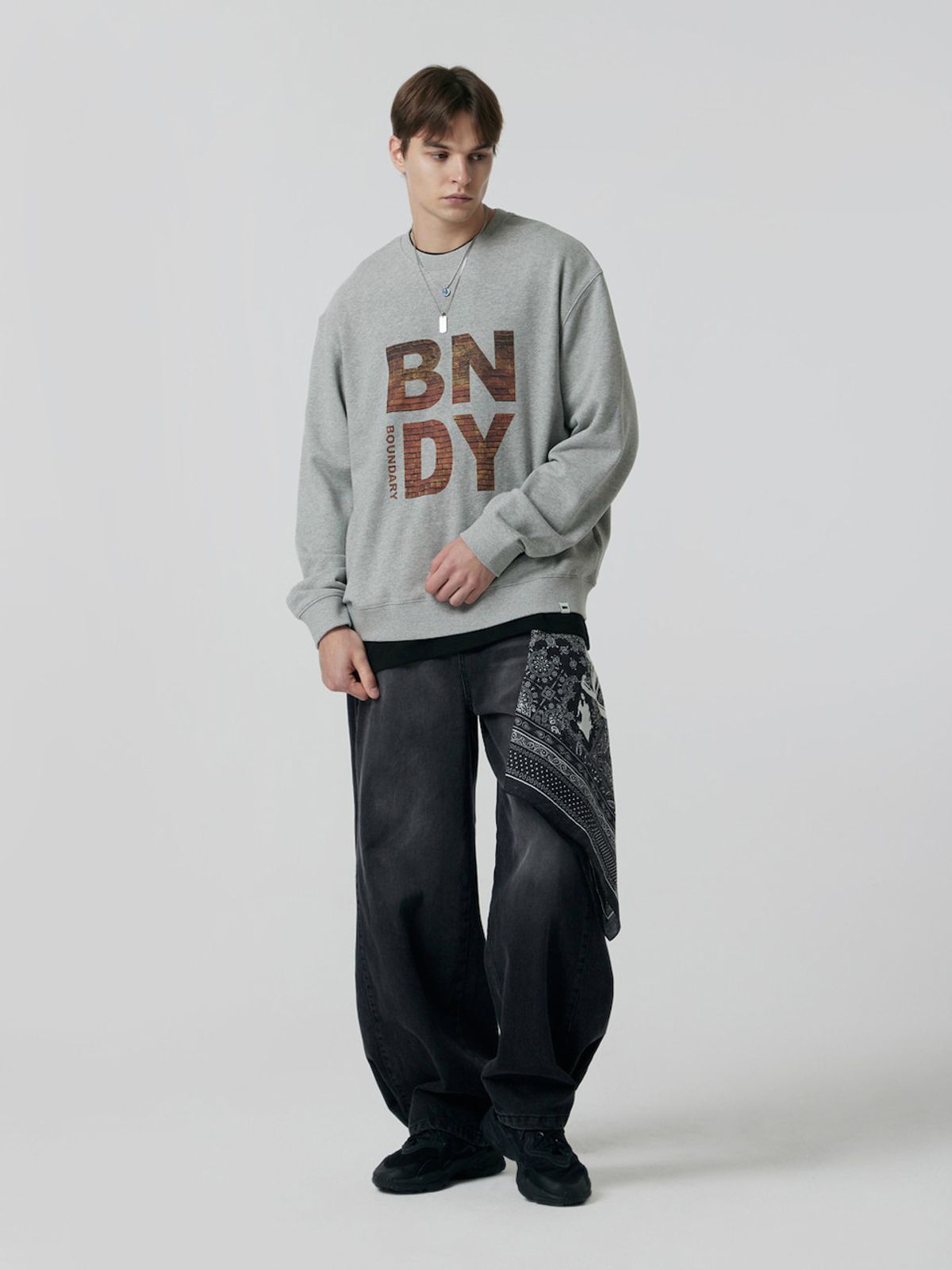 바운더리(BOUNDARY) BNDY SWEAT SHIRTS MG_B253PSM003