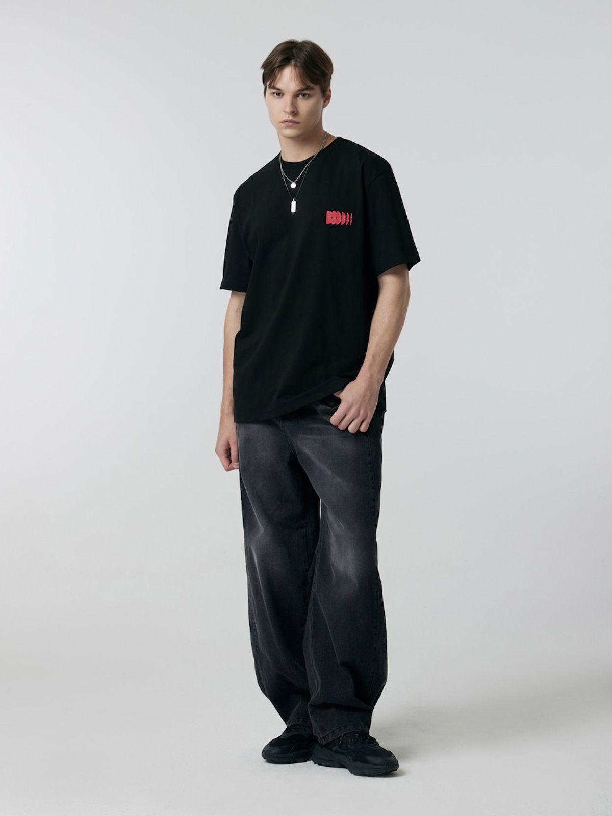 바운더리(BOUNDARY) SYMBOL T-SHIRT BK_B252PSM205