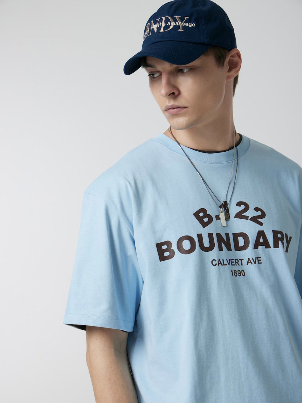 바운더리(BOUNDARY) B.122 LETTERING T-SHIRT SB_B252PSM203