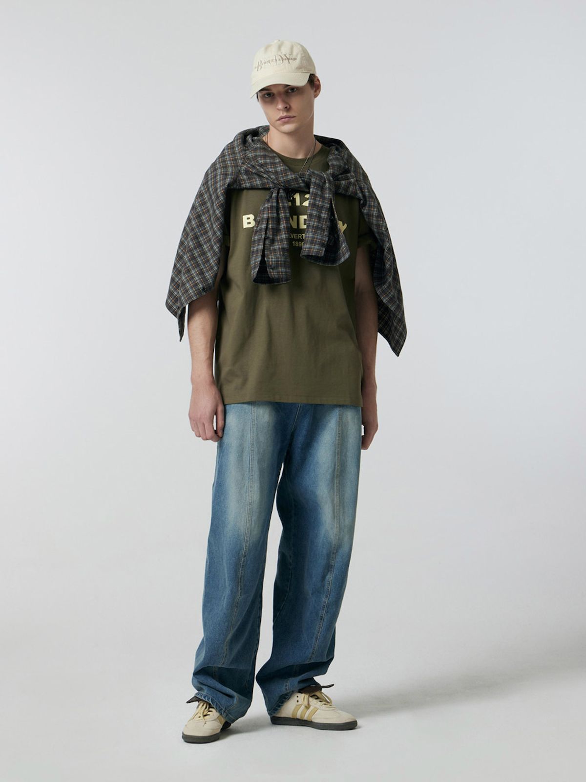 바운더리(BOUNDARY) B.122 LETTERING T-SHIRT KA_B252PSM203