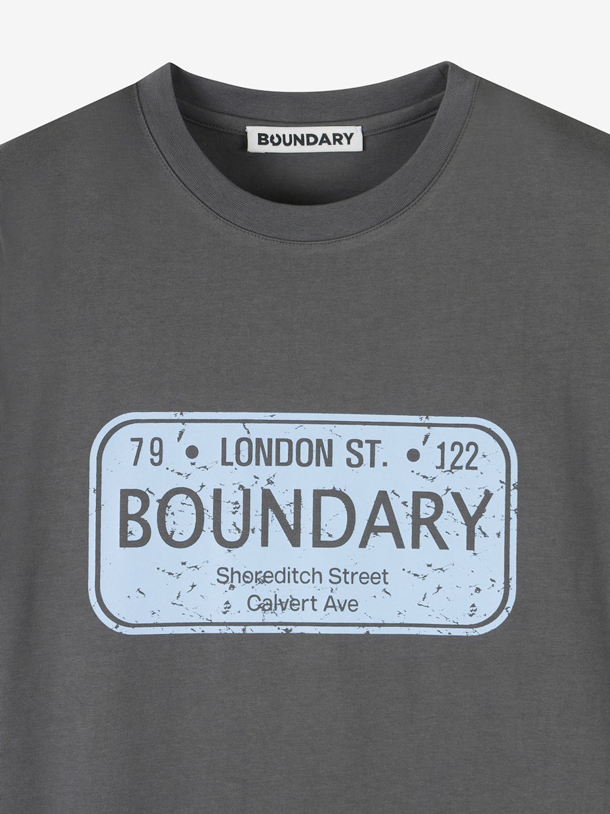 바운더리(BOUNDARY) LONDON STREET SIGN T-SHIRT DG_B252PSM202