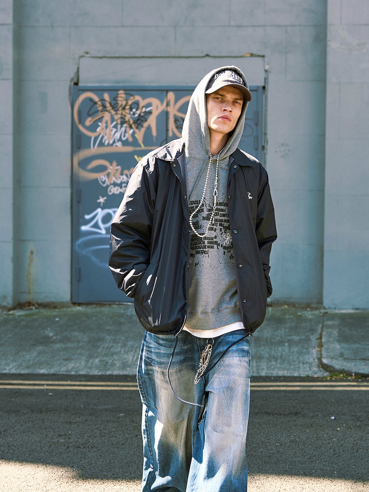 바운더리(BOUNDARY) GRAPHIC HOODIE MG_B253PSM004