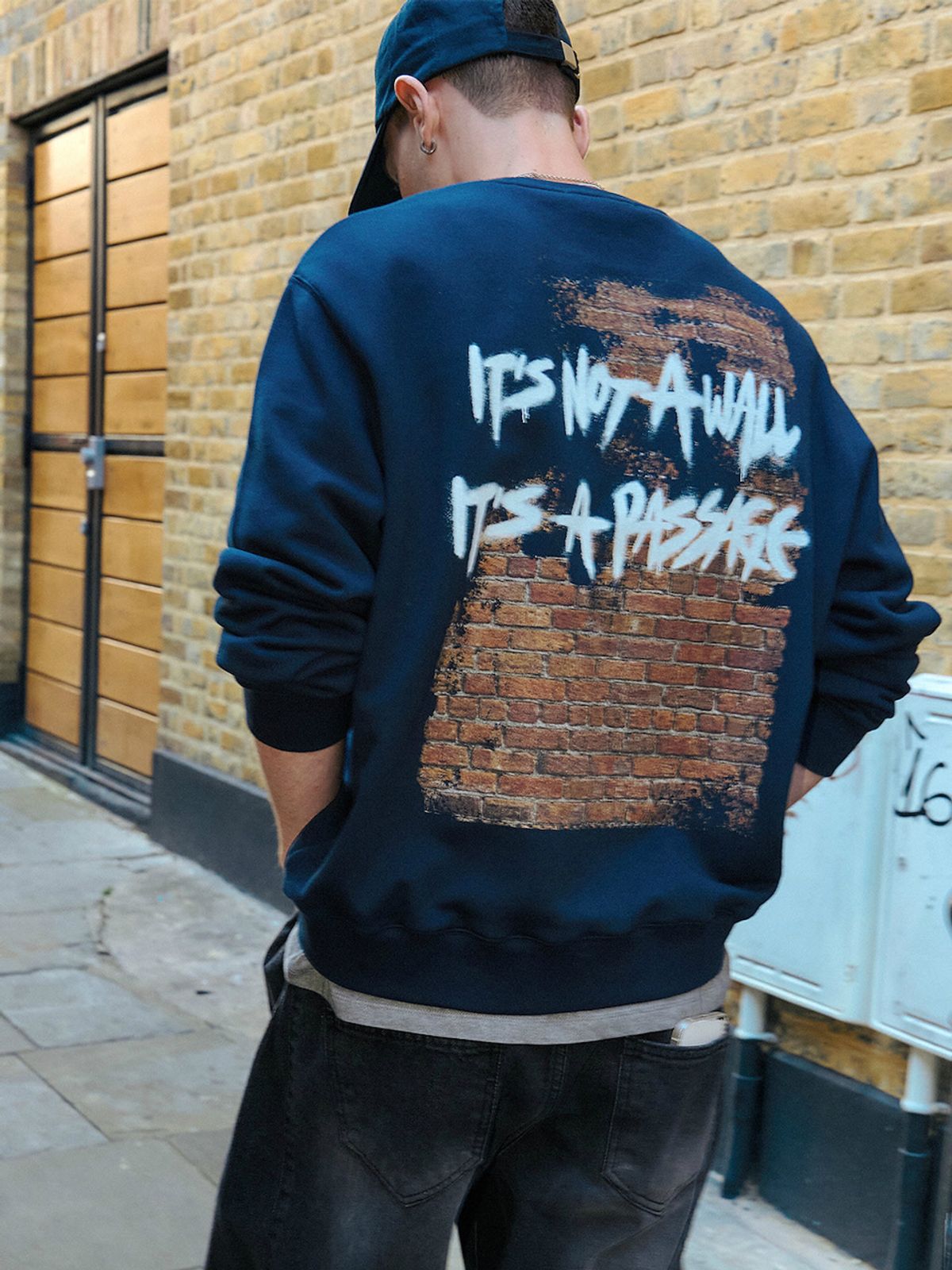 바운더리(BOUNDARY) ITS NOT A WALL SWEAT SHIRTS NY_B253PSM002