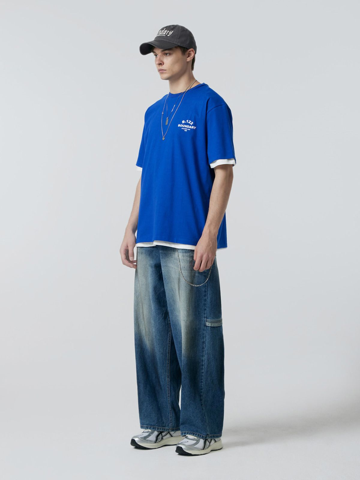 바운더리(BOUNDARY) MINI LOGO T-SHIRT BL_B252PSM206