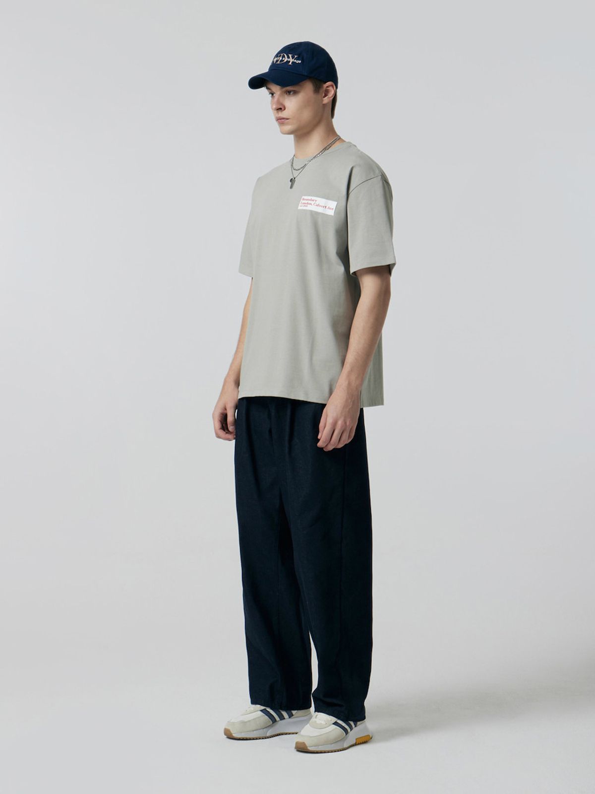 바운더리(BOUNDARY) MINI LETTERING T-SHIRT LG_B252PSM207