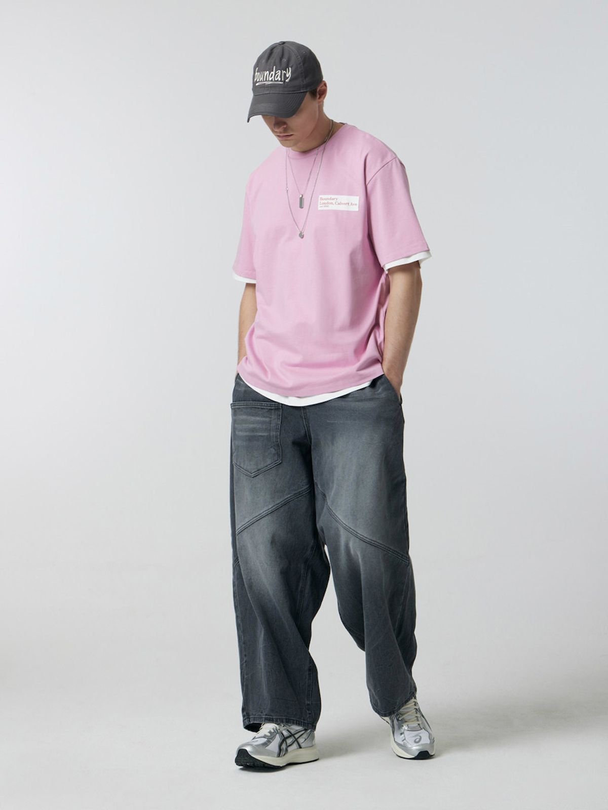 바운더리(BOUNDARY) MINI LETTERING T-SHIRT LP_B252PSM207
