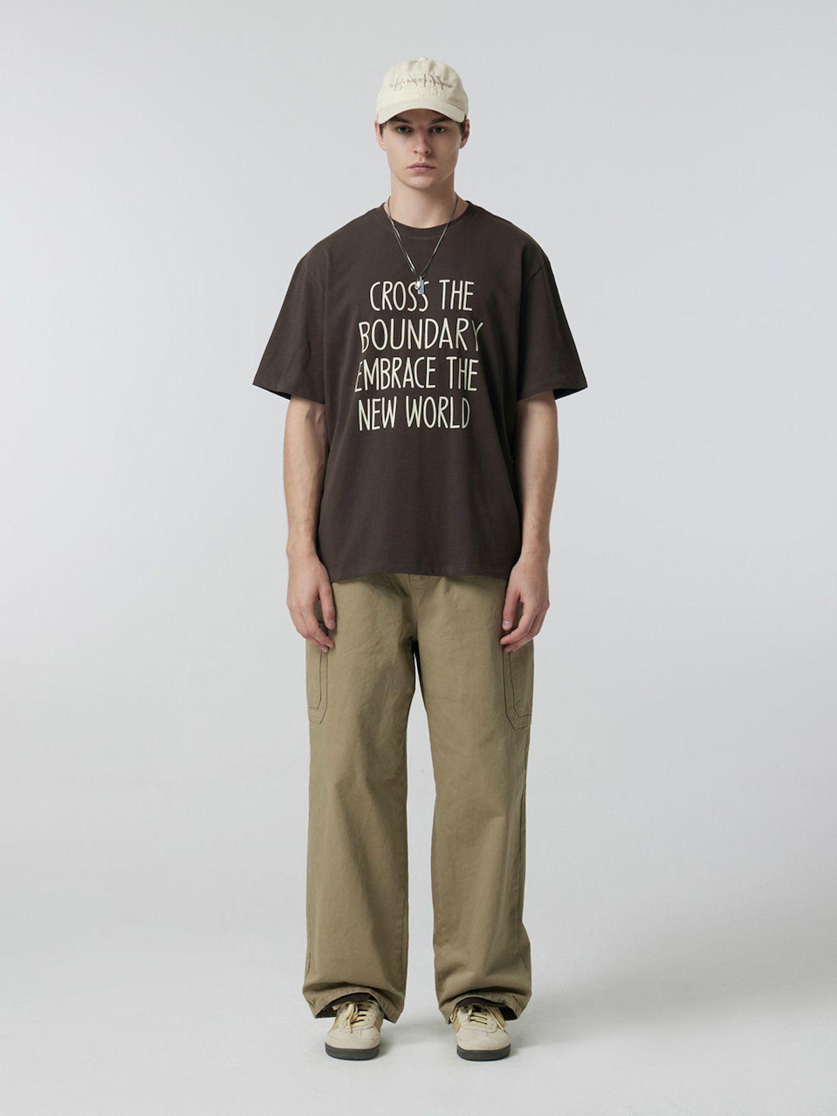 바운더리(BOUNDARY) LETTERING GRAPHIC T-SHIRT BR_B252PSM208