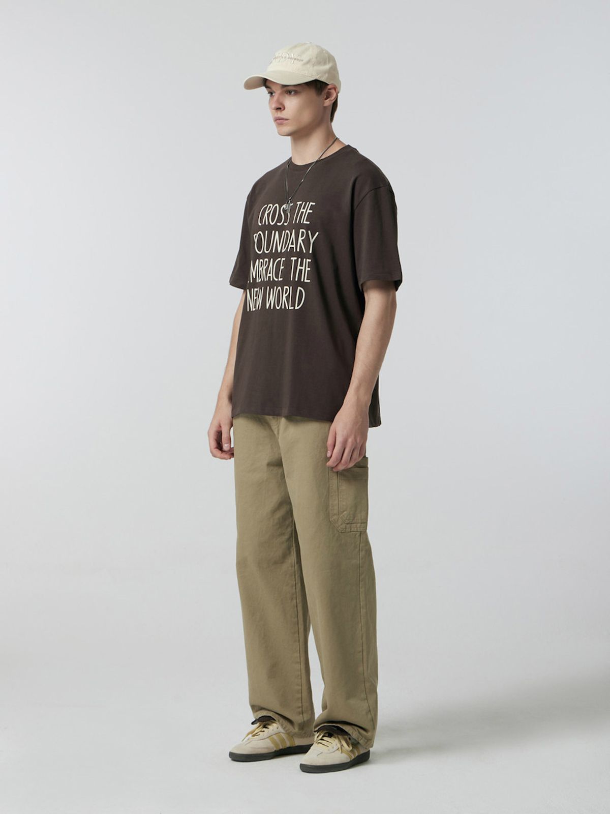 바운더리(BOUNDARY) LETTERING GRAPHIC T-SHIRT BR_B252PSM208