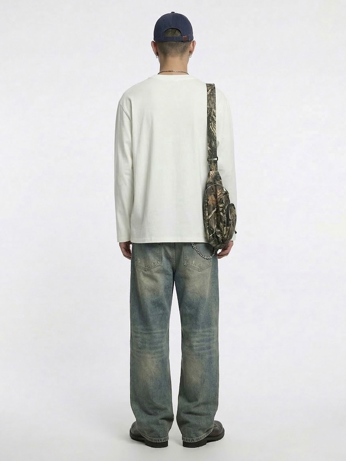 바운더리(BOUNDARY) BOUNDARY LOGO LONG SLEEVE TEE-SHIRTS WH_B261MSM204