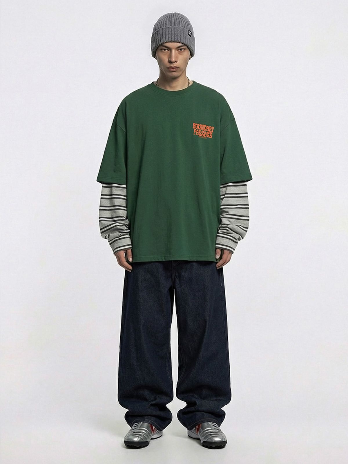 바운더리(BOUNDARY) BOUNDARY PASSAGE SEONGSU SHORT SLEEVE TEE-SHIRTS GN_B261MSM201