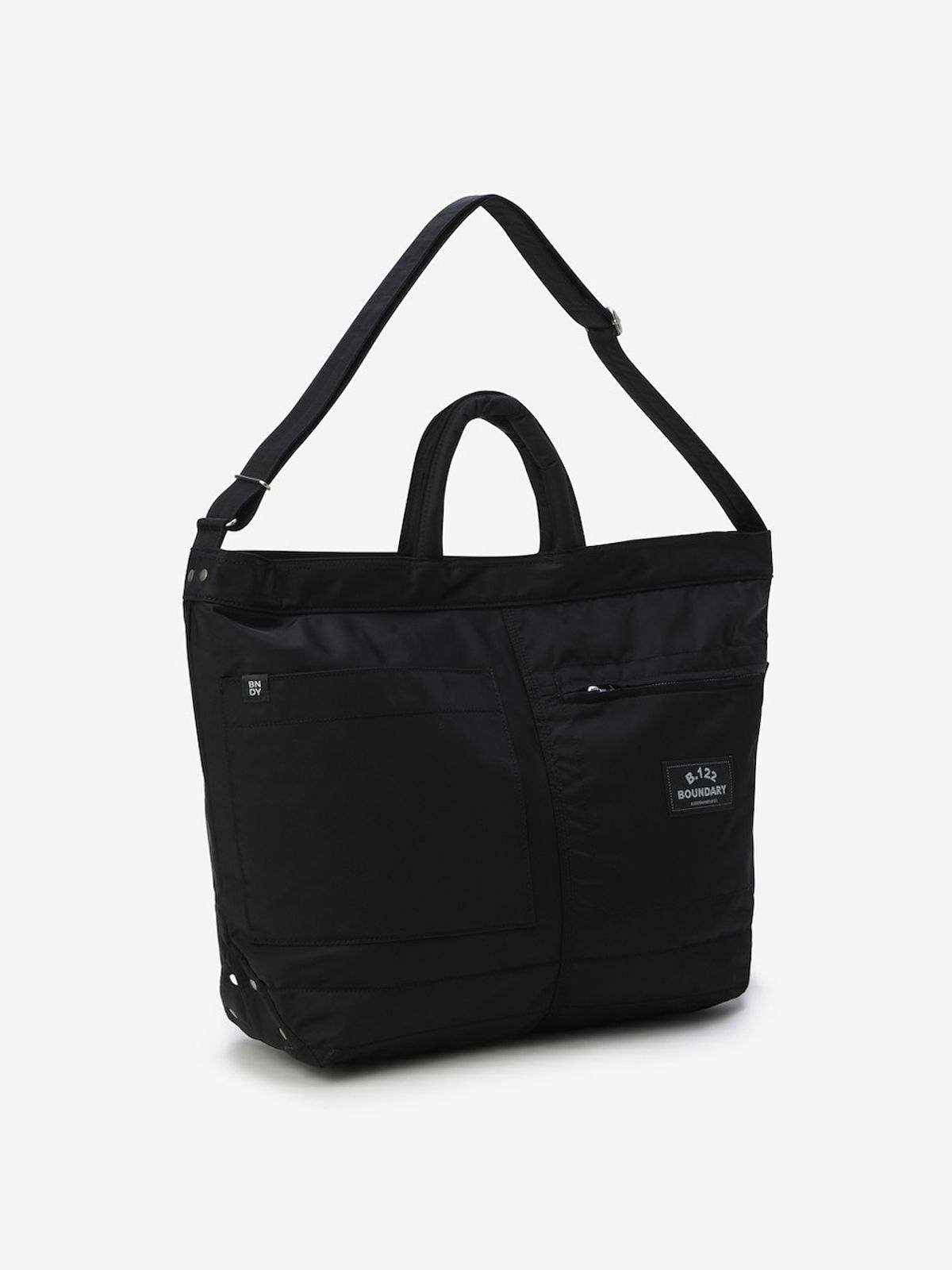 바운더리(BOUNDARY) B.122 LETTERING CROSS BODY BAG BK_B261PHE002